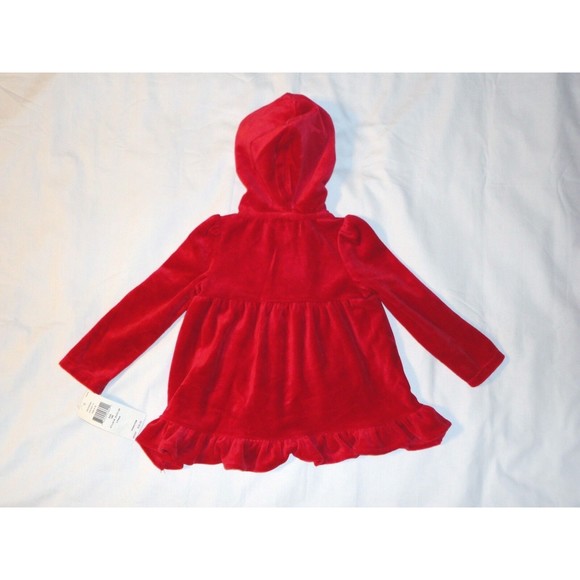 NWT Chaps Dress Tunic Legging Set Hooded Top Pants 18 M MRSP.38.00 Red Valentine - Picture 3 of 6